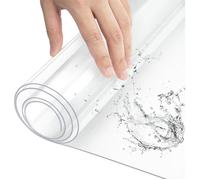 WOLTU Nappe Transparente Imperméable, Film de Protection pour Table en PVC, Épaisseur 1mm, 80x140cm, W0UTT0059