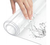 WOLTU Nappe Transparente Imperméable, Film de Protection pour Table en PVC, Épaisseur 1mm, 90x140cm, W0UTT0054