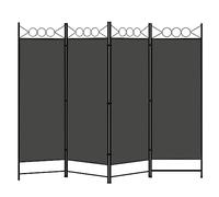 WOLTU Paravent, Cloison de Séparation Intérieur, Pliable à 4 Panneaux