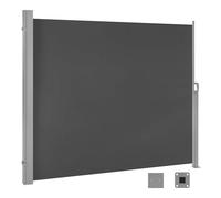 WOLTU Paravent Extérieur, Store Latéral Rétractable, 160x350 cm, Brise Vue, Protection Solaire & Protection Contre Le Vent, pour Jardin, Balcon, Terrasse, Patio, Anthracite