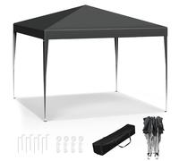 WOLTU Pavillon de Jardin Pliante 3x3m Pop up Anthracite