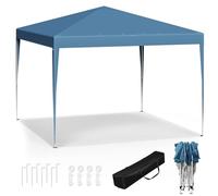 WOLTU Pavillon de Jardin Pliante 3x3m Pop up Bleu