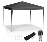 WOLTU Pavillon de Jardin Pliante 3x3m Pop up Gris