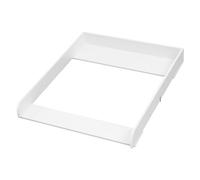 WOLTU Plan à langer amovible avec sangle anti-basculement, pour commode 70x80 cm profondeur 47,5-50 cm, en MDF, Blanc
