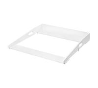WOLTU Plan à langer en MDF pour commode 70x75x10 cm, plateau amovible pour table à langer, Blanc