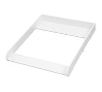 WOLTU Plan à Langer, Plateau à Langer Amovible, avec Sangle Anti-basculement, 70x80x10cm, Blanc W0ETT0206