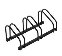 WOLTU Râtelier Vélo 3 Vélos, Support Sol ou Mural, Noir | Sol ou mural; Métal; Garage et maison; Rangement pratique