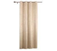 WOLTU Rideau en 100% Polyester Effet Velours, Convient au Salon/à la Chambre à Coucher Tissu épais Protection visuelle occultant Déco Maison 135x245cm, Champange