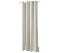 WOLTU Rideau Occultant avec Œillets, 225x140cm, Beige | Isolation thermique, Protection lumière, Réduction du bruit, Salon et chambre, Dimensions variées, Pose facile