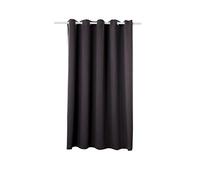 WOLTU Rideau Occultant, avec Œillets, Rideau Thermique Isolant, 1 Pièce, 135x175cm,Anthracite