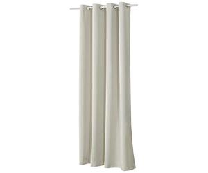 WOLTU Rideau Occultant, avec Œillets, Rideau Thermique Isolant, 1 Pièce, 135x225cm,Beige