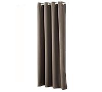 WOLTU Rideau Occultant, avec Œillets, Rideau Thermique Isolant, 1 Pièce, 135x225cm,Taupe