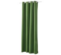WOLTU Rideau Occultant, avec Œillets, Rideau Thermique Isolant, 1 Pièce, 135x225cm,Vert