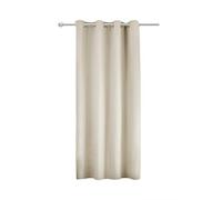 WOLTU® Rideau Occultant, en Polyester, Rideau Opaque, Suspension à Œillets, 1 Pièce, 135x175cm, Crème