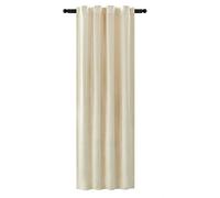WOLTU Rideau Occultant, Rideau Thermique Isolant avec Galon Fronceur, en Velours, 1 Pièce, 140x245 cm Beige