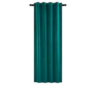 WOLTU Rideau Occultant, Rideau Thermique Isolant avec Galon Fronceur, en Velours, 1 Pièce, 140x245 cm Vert foncé