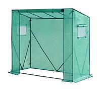 WOLTU Serre de Jardin, 130 g/m², Serre à tomates translucide en PE, Toile imperméable, Serre à Plantes Polyvalente pour Tous Temps, Jardin, terrasse, Jardin arrière, 200x77x146/169cm, Vert