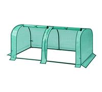 WOLTU Serre de Jardin, 130x60x50cm, Serre pour Plantes, en PE Imperméable et Demi-translucide 130g/m2, pour Protection de la Pluie, du Vent et de la Neige, Vert