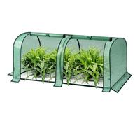 WOLTU Serre de Jardin, 130x60x50cm, Serre pour Plantes, en PE Imperméable et Demi-translucide 130g/m2, pour Protection de la Pluie, du Vent et de la Neige, Vert