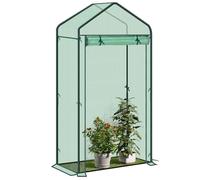 WOLTU Serre de Jardin Tipi, pour tomates/Fleurs/légumes/Fruits, Bâche en PE, adaptée à Jardin/Balcon/terrasse, Toit Pointu Anti-Accumulation d'eau, 100x50x190cm, Vert