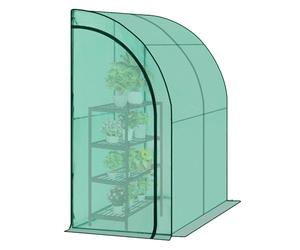 WOLTU Serre d'Hivernage Murale, Imperméable, Vert, 200x100x210cm | PE 140g/m²; Renforcée; Toutes Saisons; Plantes/Légumes; Fleurs; Jardin