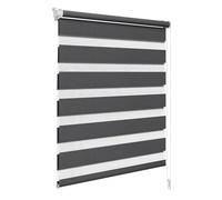 WOLTU Store Enrouleur Jour Nuit sans Perçage, 75x150 cm, Anthracite
