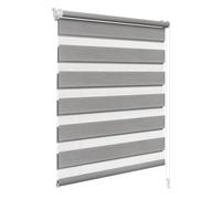 WOLTU Store Enrouleur Jour Nuit sans Perçage, 80x150 cm, Holzlook Grau | Double Tissu Tamisant, Contrôler la Lumière et Préserver L’intimité, pour Fenêtre et Porte, Largeur du Tissu 77 cm