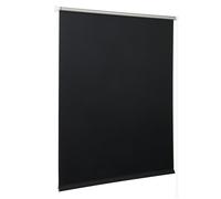 WOLTU Store Occultant Enrouleur sans Perçage, Rideau Opaque avec Revêtement d'argent, Protection Soleil, pour Fenêtre ou Porte, 110x160 cm [Largeur du Tissu: 106 cm], Noir