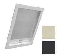 WOLTU Store Occultant sans Percage pour Fenetre de Toit, Store Lucarne Opaque, Rideau Occultant Thermique avec Ventouses, Protection Solaire, en Tissu Isolant Pliable, 76x115cm, Gris