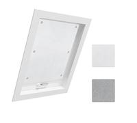 WOLTU Store Occultant sans Percage pour Fenetre de Toit, Store Lucarne Opaque, Rideau Occultant Thermique avec Ventouses, Protection Solaire, en Tissu Isolant Pliable, 96x93cm, Blanc
