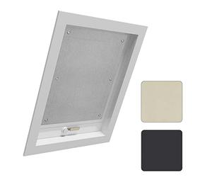 WOLTU Store Occultant sans Percage pour Fenetre de Toit, Store Lucarne Opaque, Rideau Occultant Thermique avec Ventouses, Protection Solaire, en Tissu Isolant Pliable, 57x100cm, Gris