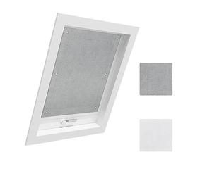 WOLTU Store Occultant sans Percage pour Fenetre de Toit, Store Lucarne Opaque, Rideau Occultant Thermique avec Ventouses, Protection Solaire, en Tissu Isolant Pliable, 60x93cm, Gris