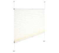 WOLTU Store plissé opaque, Installation rapide et directement sans perçage, Store pour Fenêtre en 100% polyester, 90x130cm, Crème