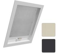 WOLTU Store Occultant sans Percage pour Fenetre de Toit, Store Lucarne Opaque, Rideau Occultant Thermique avec Ventouses, Protection Solaire, en Tissu Isolant Pliable, 57x100cm, Gris