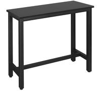 WOLTU Table à manger 120x40x100 cm, Table de cusine en métal + MDF , Noir