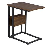 WOLTU Table D'appoint Table Basse 55x36x59.5 cm Bout de canapé Salon chambre Hêtre foncé