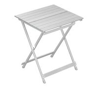 WOLTU Table de Camping en Aluminium, Table d'appoint Pliante, Ultra-légère Portable et Pliable 50,5x47x59,5cm Argenté