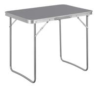 WOLTU Table de Camping, Table Pliante en Aluminium et MDF, Table de Pique-Nique Pliable, 70x60x50 cm, Gris W0ETT0015