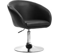 WOLTU Tabouret de bar en similicuir,Fauteuil de bar,tabouret rotatif,hauteur réglable,Noir