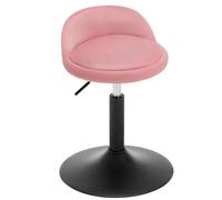 WOLTU Tabouret de Coiffeuse, Tabouret Pivotant Réglable en Hauteur 42,5-58 cm, en Velours, pour Salle à Manger, Cuisine, Salon, Chambre à Coucher,Bureau,Rose,BH424rs-1