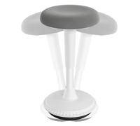 WOLTU Tabouret Ergonomique à Bascule, Tabouret Dynamique, Gris+Blanc