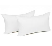 WOLTU Taies d'Oreillers Seulement, en 100% Coton 2 pièces, utilisé pour Maison, Bureau, Salon, 50x70 cm Blanc, (Taies d'Oreillers Seulement, Aucun Remplissage)