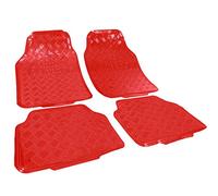 WOLTU Tapis de Sol Universel pour Voiture,Tapis de Voiture Look Aspect en Aluminium,Rouge