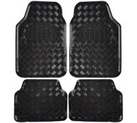 WOLTU Tapis de voiture universel lot de 4,Tapis plastique,Tapis Moquette,tapis de sol pour voiture en PVC,Noir