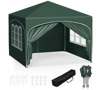 WOLTU Tonnelle 3x3m Pop up avec 4 parois Vert