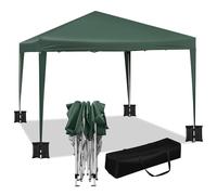 WOLTU Tonnelle de Jardin Pliable 3x3m avec Sacs de Sable Vert