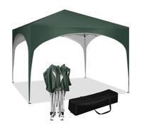 WOLTU Tonnelle de Jardin, Tente de Fête avec Toit en Demi-Cercle, Pliable Imperméable, Pieds Réglables, 3x3m Vert