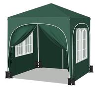 WOLTU Tonnelle Pliable 2x2m Pavillon avec 4 parois avec Sacs de Sable Vert