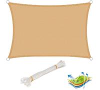 WOLTU Voile d’ombrage rectangulaire en HDPE,protection contre le soleil avec protection UV pour jardin,terrasse ou