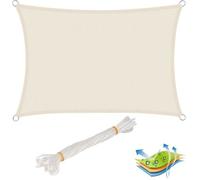 WOLTU Voile d’ombrage rectangulaire en polyester, protection contre le soleil avec protection UV pour jardin ou camping,3x5 m,